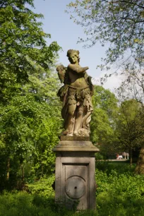 Amerika Statue in the Stadspark in Antwerp