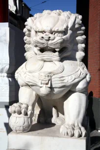 Chinese Lion in Chinatown, Antwerp