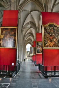 Paintings in the south aisles of the Antwerp Cathedral