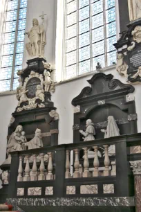 Funerary monuments in the St. Paul's Church in Antwerp