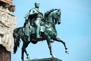 Statue of Frederick William IV in front of the Old National Gallery in Berlin