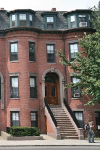 Typical facade in South End, Boston