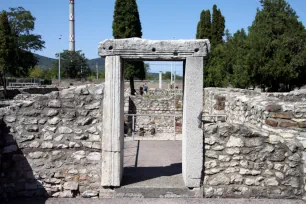 Door frame at aquincum, Budapest