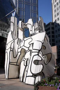 James R Thompson Center and Monument with Standing Beast, Chicago