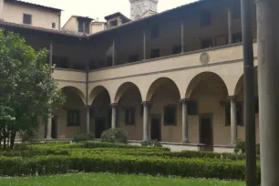 The cloister of the Basilica di San Lorenzo, Florence