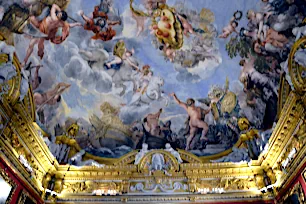 Ceiling painting, Palazzo Pitti, Florence, Italy