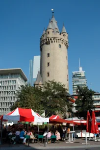 The café at Eschenheimer Turm, Frankfurt