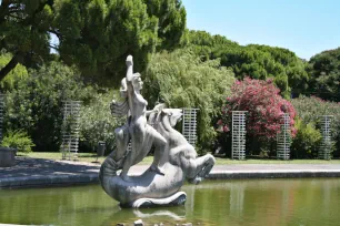 Statue in the Edward VII park in Lisbon