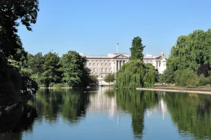 Buckingham Palace seen from St. James's Park