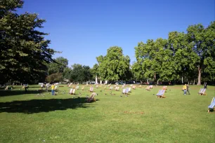 Deck chairs in St. James's Park