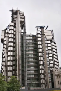 Side view of the Lloyd's Building in London