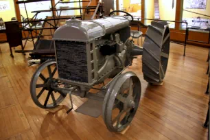 Old tractor at the Science Museum in London