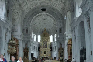 Interior of the Michaelskirche in Munich