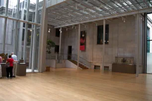 The atrium of the Morgan Library and Museum in New York