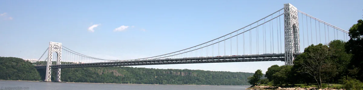 The George Washington Bridge in New York City