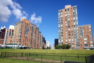 Southtown apartment buildings on Roosevelt Island, New York City