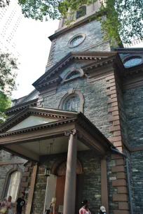 West portico of the St. Paul's Chapel in NYC