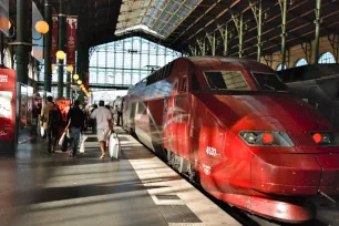 A TGV in the Gare du Nord, Paris