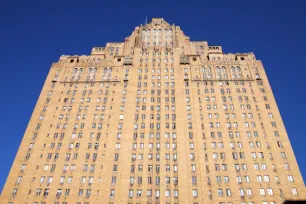 Façade of the Drake in Philadelphia