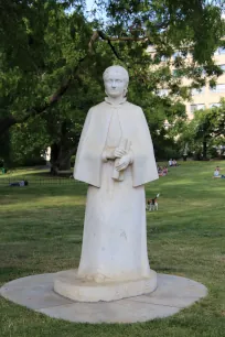 Statue of Eliška Krásnohorská on Charles Square in Prague