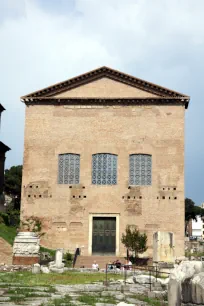 Font facade of the Curia in Rome