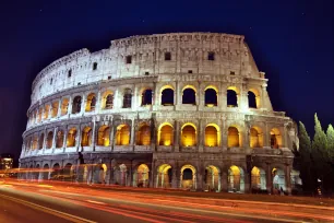 Inside the Colosseum in Rome