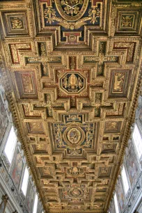 Ceiling of the Santa Maria in Aracoeli church in Rome